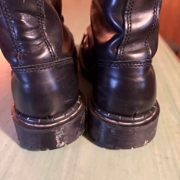 Mens Solovair Gripfast Black 14 Eye Steel Toe Capped Derby Boots UK 10 US 11 - Picture 4 of 14